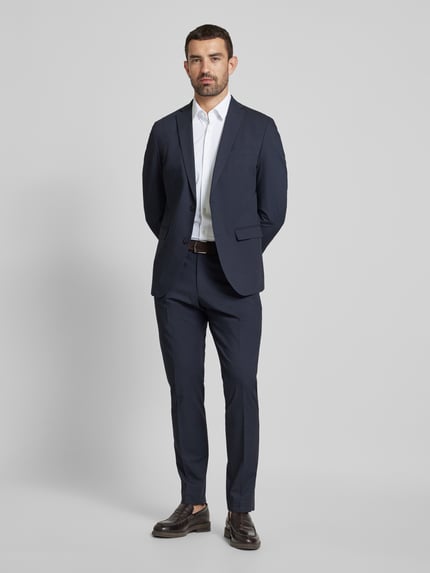BOSS Slim Fit Businesshemd aus Feintwill mit Stretch-Anteil Modell 'HANK' Weiss 1