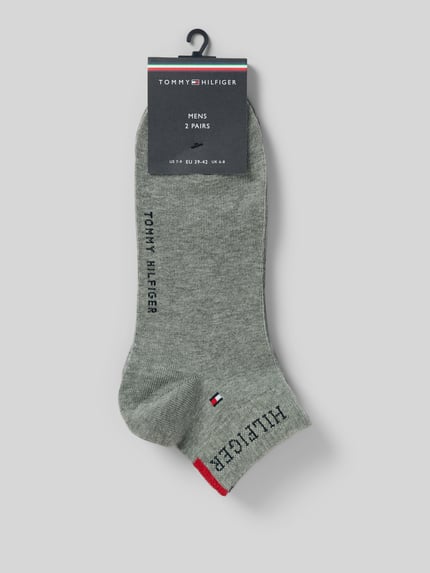 Tommy Hilfiger Sneaker-Socken aus Baumwoll-Mix im 2er-Pack Mittelgrau Melange 3
