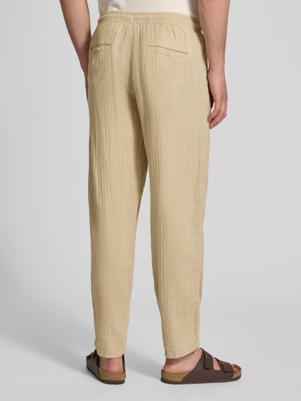 Redefined Rebel Hose aus Leinen-Baumwoll-Mix mit elastischem Bund Offwhite 5
