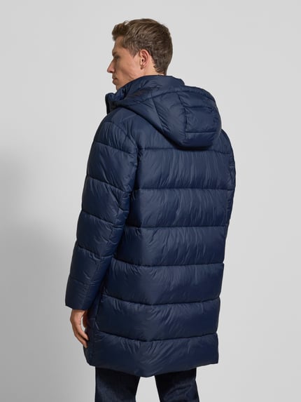 BOSS regular fit gewatteerd jack met labelprint model 'CIKER' Marineblauw - 5