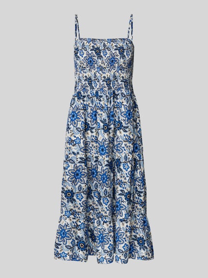 ONLY Getailleerde vrijetijdsjurk met gesmokte borst, model 'ZELINA' Bleu - 2