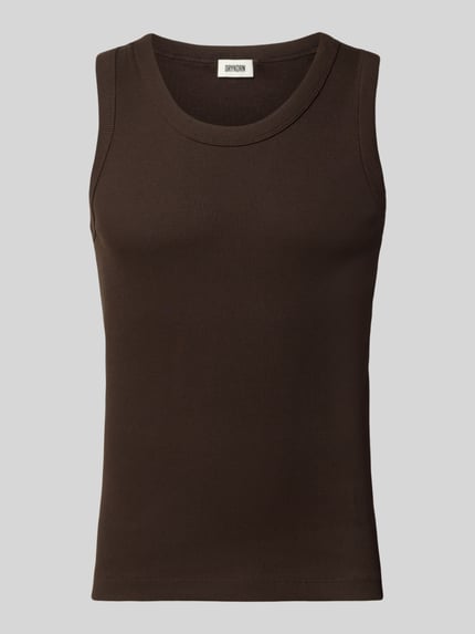 DRYKORN Tanktop in Ripp-Optik Modell 'Nathan' Dunkelbraun 2