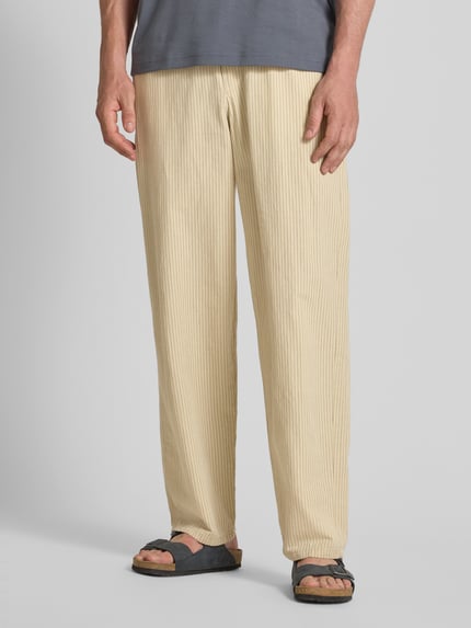 Lindbergh Stoffen broek met achterzakken Steengrijs - 4