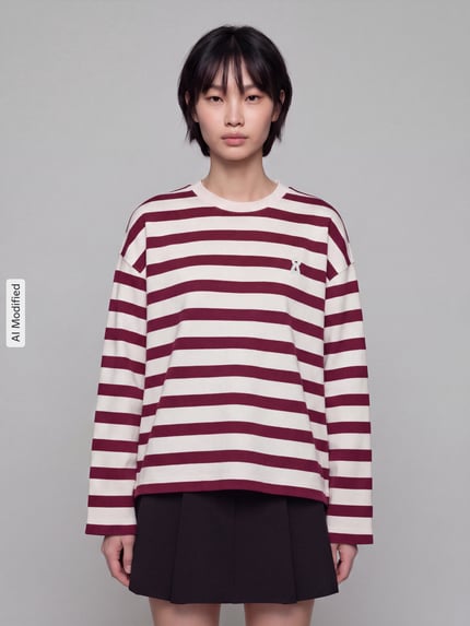 ARMEDANGELS Oversized Sweatshirt aus reiner Baumwolle Modell 'FRANKAA' Bordeaux 4