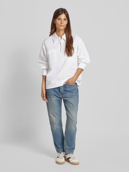 Scotch & Soda Bluse mit Brustpattentaschen Weiss 1
