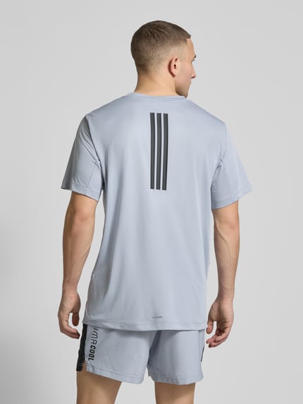 adidas Training Krój regular fit Sport Damski t-shirt z Nadruk z logo Średnioszary 5