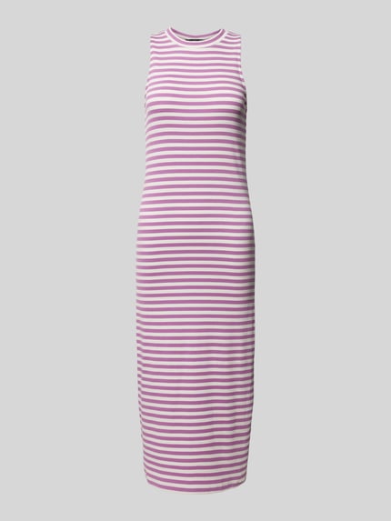 QS Midikleid mit Rundhalsausschnitt Lila 2