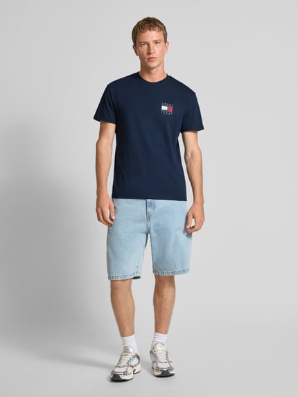 Tommy Jeans Regular Fit T-Shirt aus reiner Baumwolle Marine 1