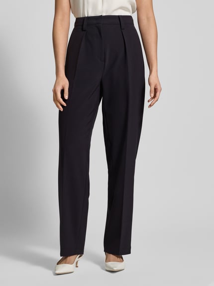 CAMBIO Stoffen broek met Franse steekzakken, model 'KANNY' Marineblauw - 4