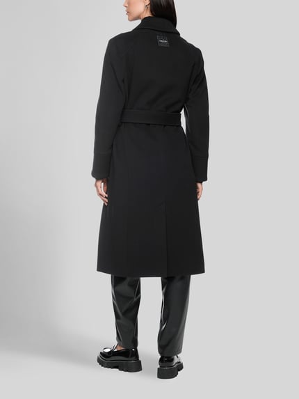 Marc Cain Wollmantel mit Label-Patch Black 5
