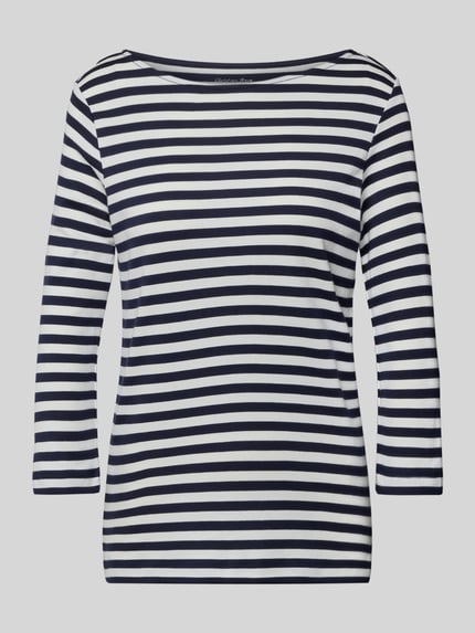 Christian Berg Woman Shirt met 3/4-mouwen en ronde hals Donkerblauw - 2
