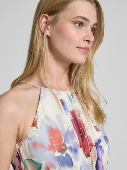 Jake*s Cocktail Abendkleid mit gelegten Falten Ecru 3