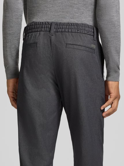 BOSS Orange Regular Fit Stoffhose mit elastischem Bund Anthrazit 3