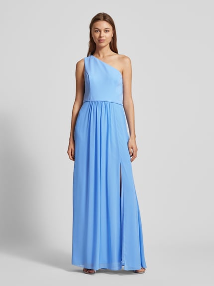 Adrianna Papell Abendkleid mit One-Shoulder-Träger Hellblau 4