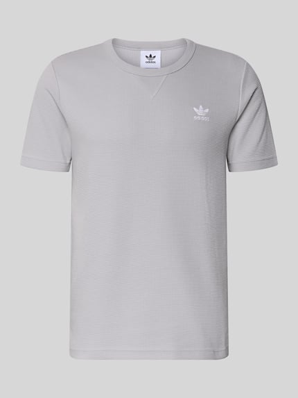 Produktfoto, Regular Fit T-Shirt mit Baumwoll-Anteil von adidas Originals, Optik: Unifarben, Passform: Regular-Fit, Waffel-Struktur, Logo-Stitching, Rundhals, Ärmelform: Kurzarm