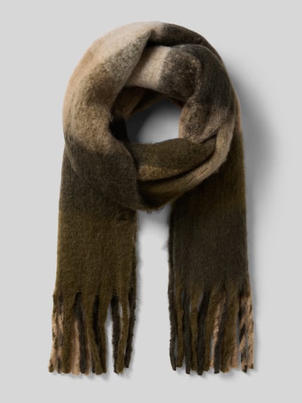 VERO MODA Schal mit Fransen Modell 'IVY'  Gruen 1