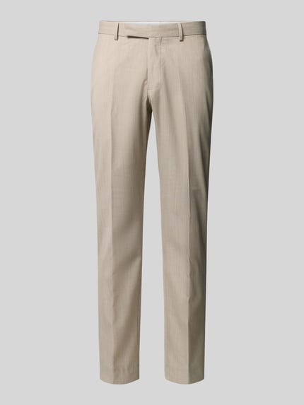 Pierre Cardin Regular Fit Anzughose mit Bügelfalten Modell 'Ryan' Beige 2