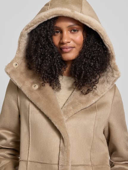 PETITE M. Wendemantel mit Kapuze Beige 3