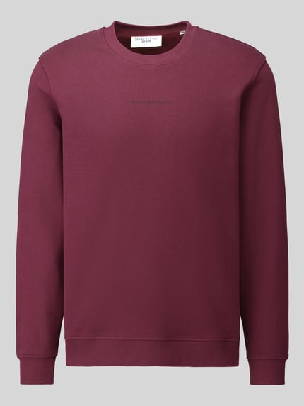 Marc O'Polo DENIM Regular Fit Sweatshirt aus reiner Baumwolle Pflaume 2