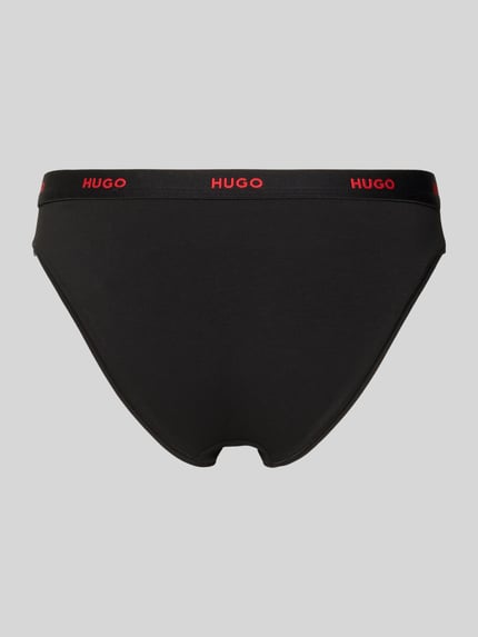Produktfoto, Slip uit katoenmix Model 'HUGO ID BRIEF' van HUGO, effen kleuren, labelapplicatie op elastische boord, jersey-materiaalverwerking