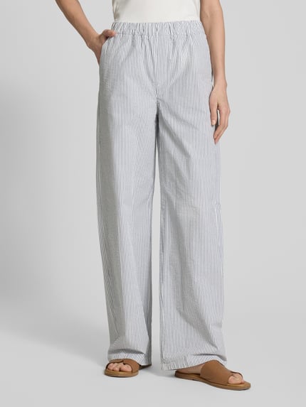 DRYKORN Wide leg stoffen broek met elastische band, model 'CONSIDER' Wit - 4