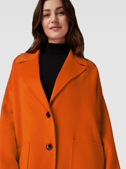 BOSS Lange jas met viscose, model 'Cattina' Rood - 3