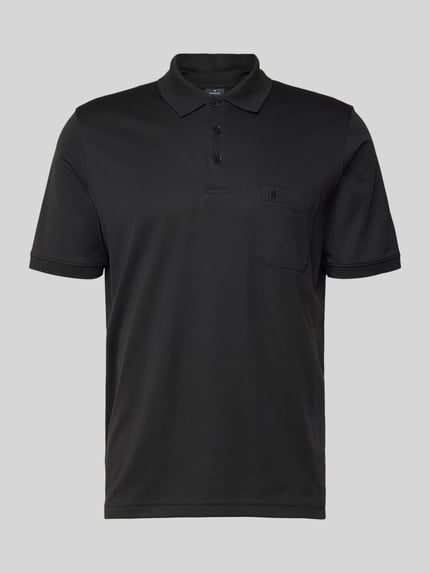 RAGMAN Regular Fit Poloshirt mit Brusttasche Black 2