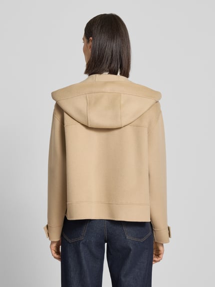 Weekend Max Mara Regular Fit Jacke mit Kapuze aus Woll-Mix Modell 'GARY' Camel 5