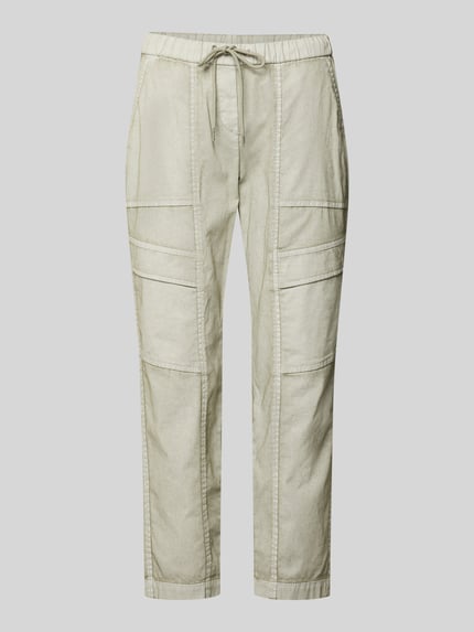 Produktfoto, Cargohose mit Pattentaschen Modell 'SUE' von TONI in Beige, Baumwoll-Mix mit Stretch, elastischer Bund, verkürzte Passform