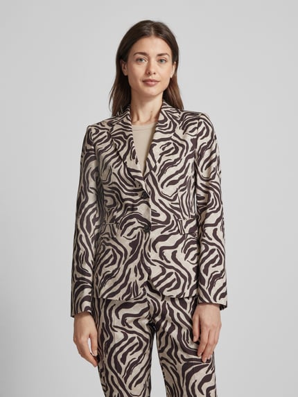 JOOP! Blazer mit Allover-Print Beige 4