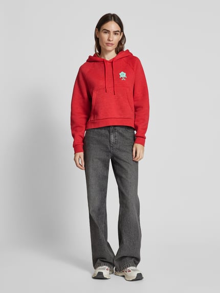 American Vintage Hoodie met motiefprint, model 'DOVEN' Rood - 1