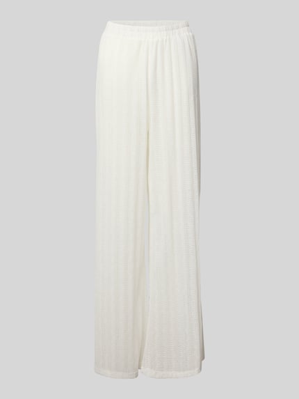 PIECES Loose fit strandbroek in semi-transparante look, model 'CAFIE' Wit - 1