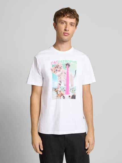 Dedicated T-Shirt mit Motiv-Print Weiss 4