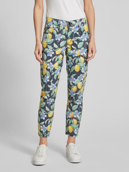 ANGELS Slim fit jeans met verkort model, model 'ORNELLA' Zwart - 4
