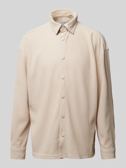 ONLY & SONS Relaxed fit overhemdjack met plissévouwen, model 'KARI' Offwhite - 2
