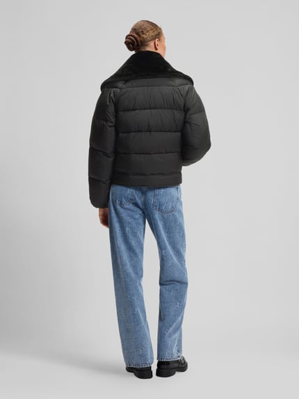 HUGO Blue Regular Fit Steppjacke mit abnehmbarem Kunstfell-Kragen Modell 'Fleuv-1_B' Black 5