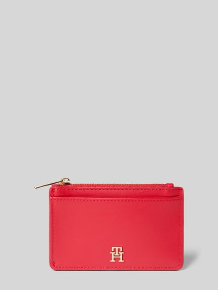 Tommy Hilfiger Portemonnee met karabijnhaak voor ophangen, model 'ICON LONG CC-HOLDER' Rood - 1