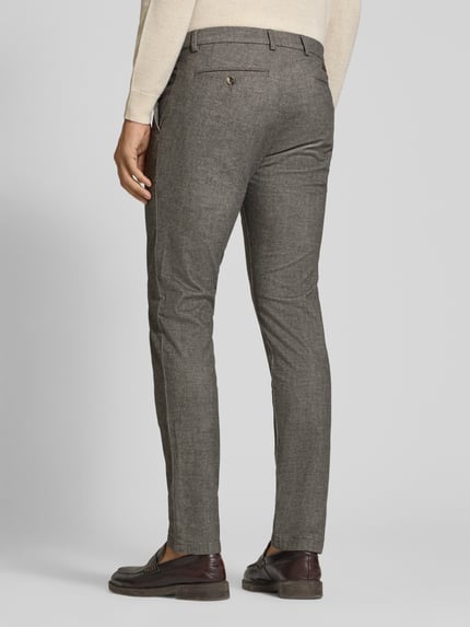 bugatti broek met steekzakken in modern fit Lichtgrijs - 5
