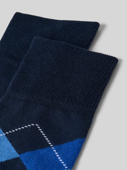 Burlington Sokken, pak van 2 paar Marineblauw - 2
