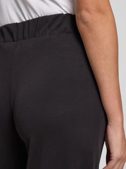 Jake*s Casual Gerade Hose aus Modal-Mix Black 3