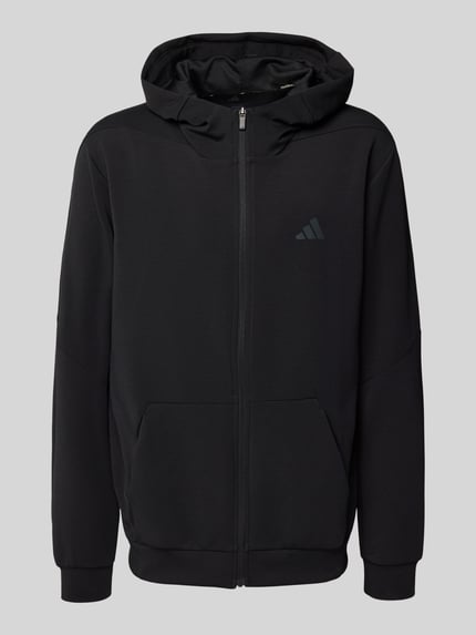 adidas Training Bluza rozpinana o kroju regular fit z nadrukiem z logo model ‘Full’ Czarny 2
