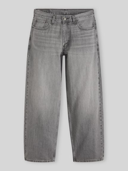 Levi's® Jeansy o kroju baggy z czystej bawełny z naszywką z logo Średnioszary 2
