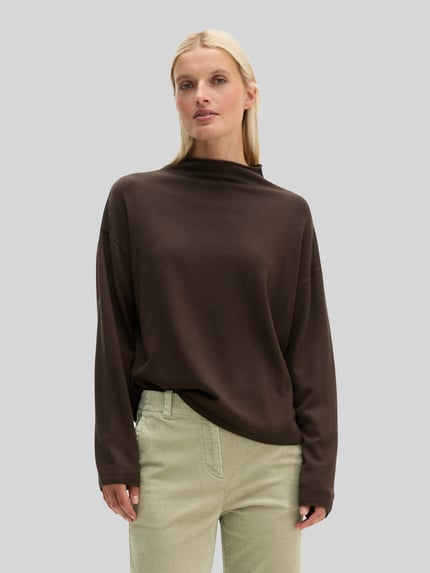 Marc O'Polo Turtleneck mit Mock Neck Dunkelbraun 4