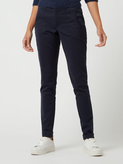 Kaffe Stoffhose mit Stretch-Anteil Modell 'Kavera' Marine 4