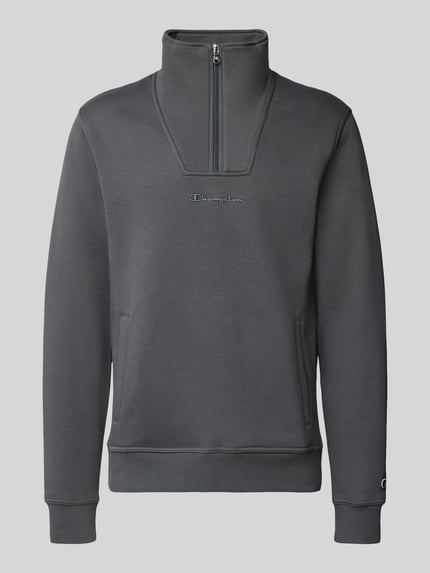 Champion Regular Fit Troyer mit Reißverschluss Anthrazit 2