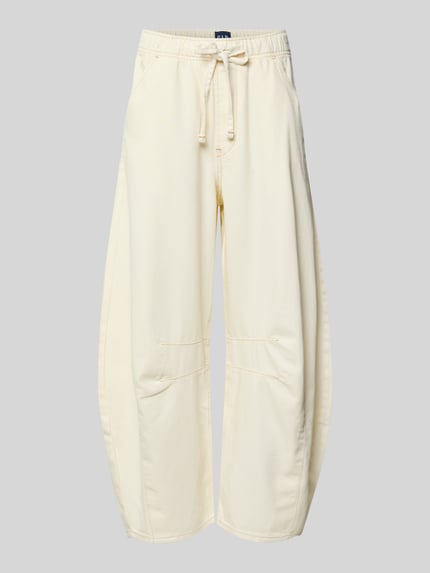 GAP Barrel Fit Jeans mit elastischem Bund Modell 'EASY HORSESHOE' Offwhite 2