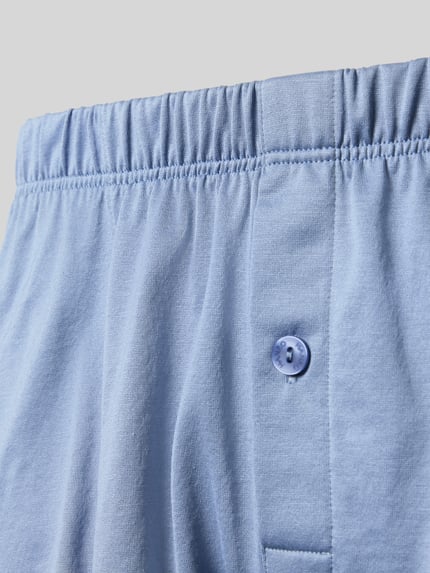 HANRO Boxershorts mit Zierknopf Hellblau 2