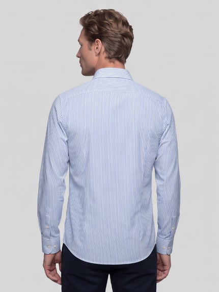 OLYMP Regular Fit Businesshemd mit Kentkragen Bleu 5
