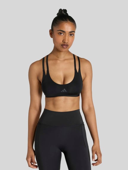 adidas Training Sport-BH mit Logo-Print Black 4
