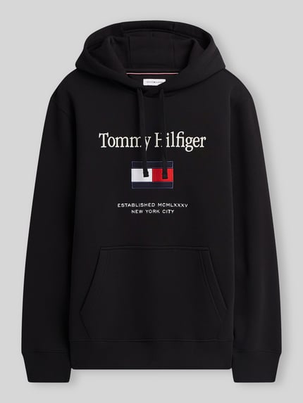Tommy Hilfiger Regular Fit Hoodie aus Baumwoll-Mix Black 2